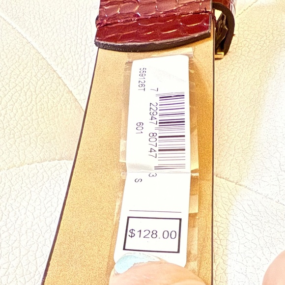 Michael Kors Crocodile-Embossed Belt - Picture 4 of 5